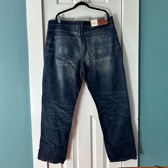 Red Ale by Alesbury Relaxed Fit Dark Blue Jeans for Men - Picture 5 of 5